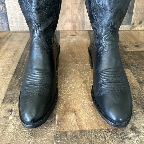 Lucchese 1883 Black N7496R4 Western Cowboy Boots Mens 11 D - Picture 8 of 12
